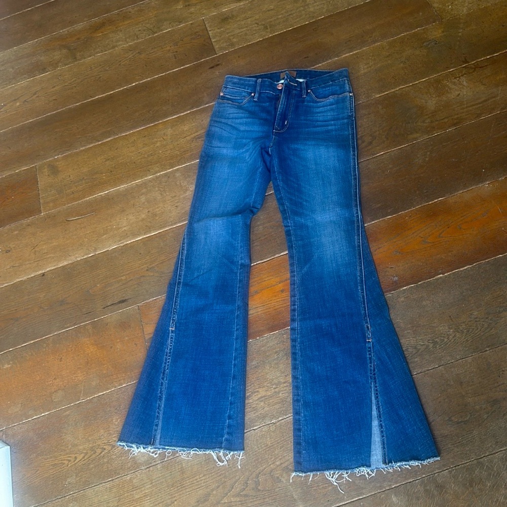 Porter blue flare stretchy jeans
